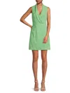 Area Stars Women's Sleeveless Tweed Blazer Minidress In Green