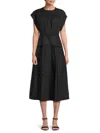 Area Stars Side Tie Dress In Black
