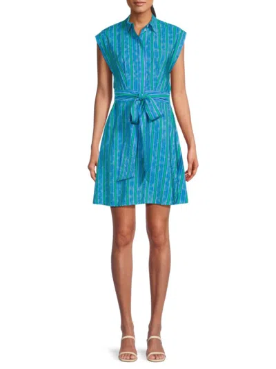 Area Stars Women's Striped Mini Dress In Blue