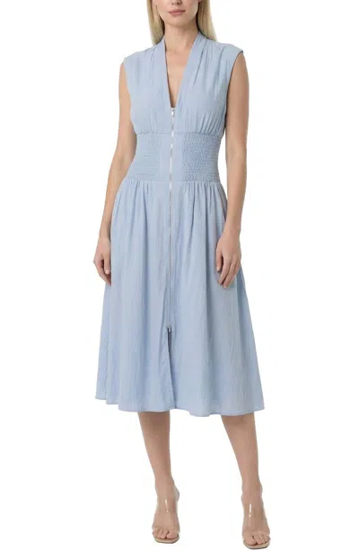 Area Stars Women's Zip Midi Dress In Light Blue
