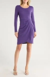 Area Stars Wrenley Asymmetric Dress In Purple