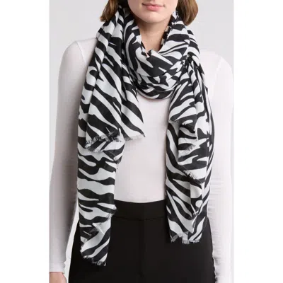Area Stars Zebra Scarf In Black