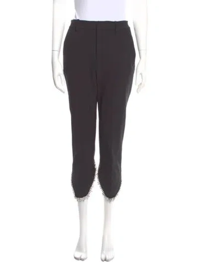 Pre-owned Area Straight Leg Pants In Gray