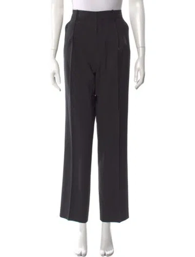 Pre-owned Area Straight Leg Pants In Gray