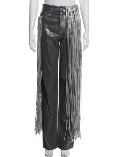 Pre-owned Area Straight Leg Pants W/ Tags In Gray