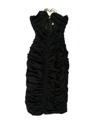 Pre-owned Area Strapless Mini Dress W/ Tags In Black