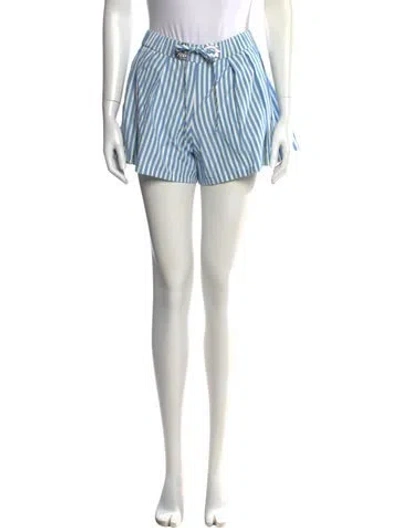 Pre-owned Area Striped Mini Shorts In Blue