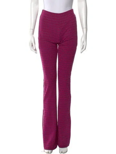 Pre-owned Area Striped Wide Leg Pants In Multi