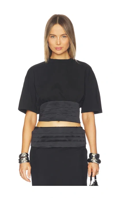 Area Tuxedo T-shirt In Black