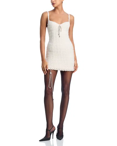 Area Sleeveless Mini Dress In Neutral