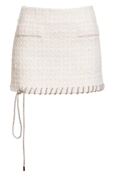Area Tweed Lady Miniskirt In White