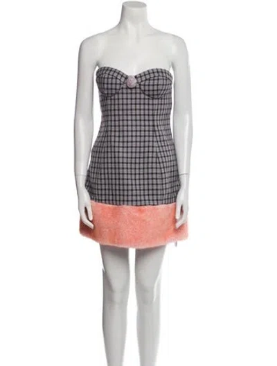 Pre-owned Area Vintage Mini Dress W/ Tags In Multi