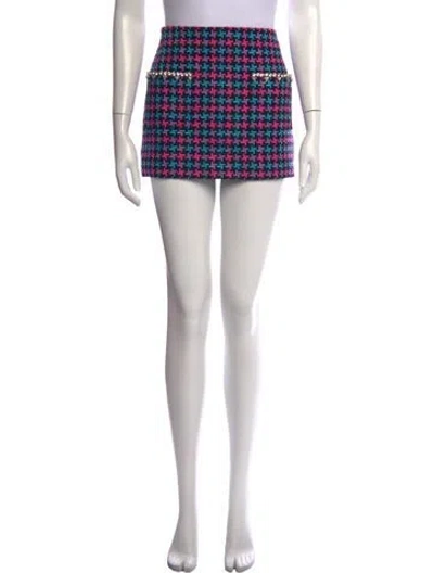 Pre-owned Area Virgin Wool Mini Skirt In Pink