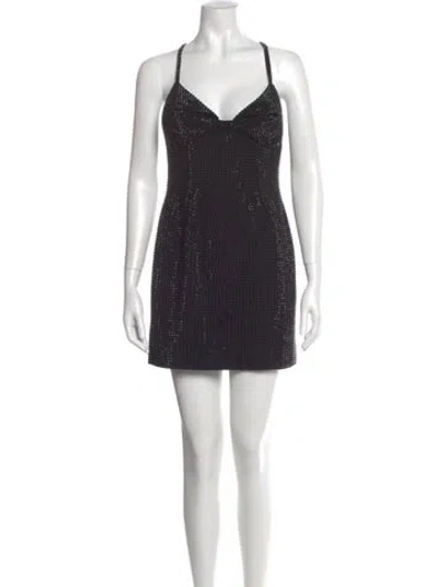 Pre-owned Area V-neck Mini Dress