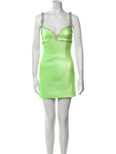 Pre-owned Area V-neck Mini Dress