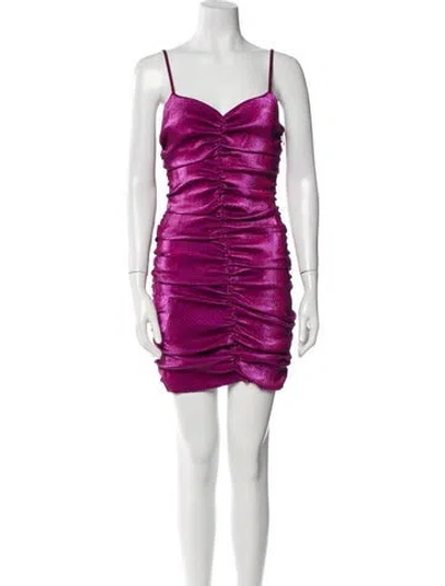 Pre-owned Area V-neck Mini Dress