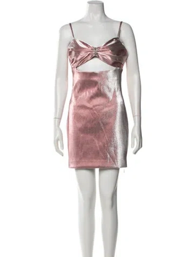 Pre-owned Area V-neck Mini Dress