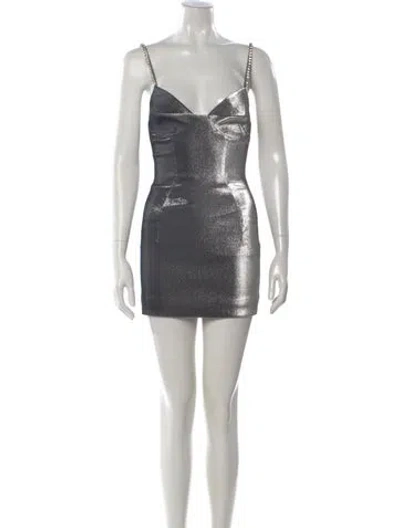 Pre-owned Area V-neck Mini Dress
