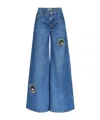 Area Wide-leg Jeans In Blue