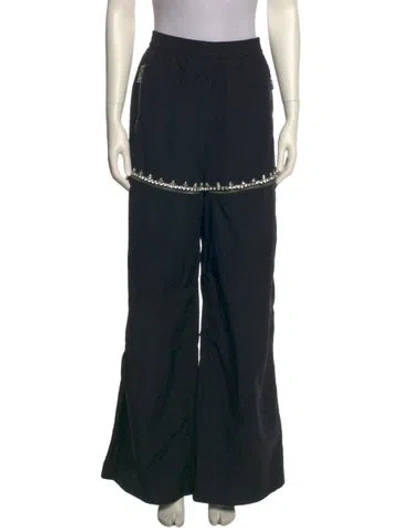 Pre-owned Area Wide Leg Pants In Black