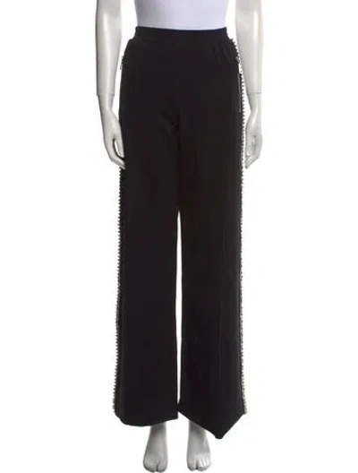 Pre-owned Area Wide Leg Pants In Black