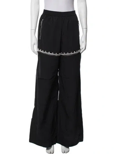 Pre-owned Area Wide Leg Pants In Black
