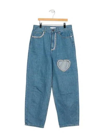 Pre-owned Area Wide Leg Pants In Blue
