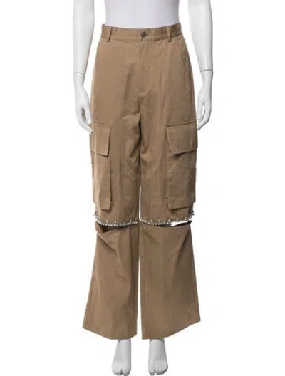 Pre-owned Area Wide Leg Pants In Brown