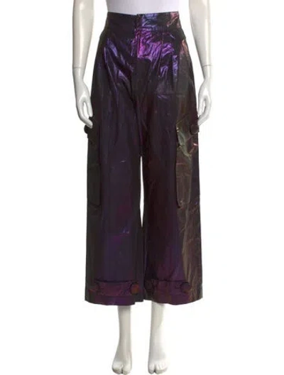 Pre-owned Area Wide Leg Pants In Neutral