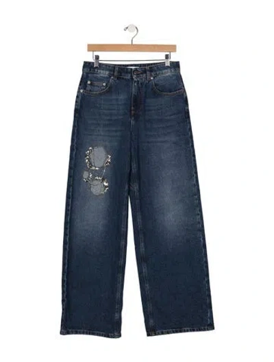 Pre-owned Area Wide Leg Pants W/ Tags In Blue