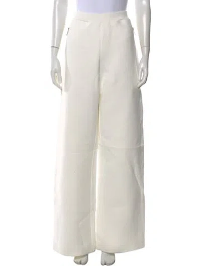 Pre-owned Area Wide Leg Pants W/ Tags In White