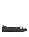 Area Woman Ballet Flats Black Size 8 Leather