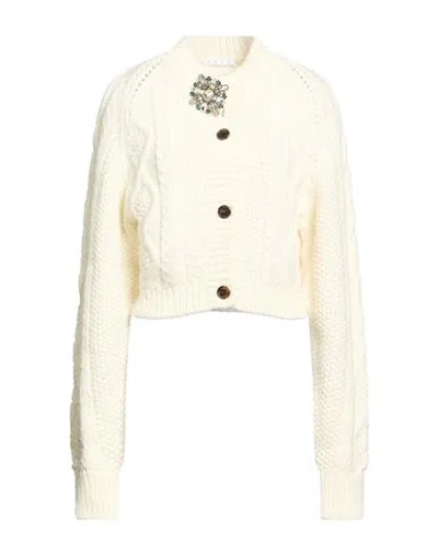 Area Woman Cardigan Ivory Size S Acrylic, Alpaca Wool, Wool, Viscose In White