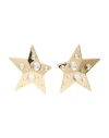 Area Gold Crystal Star Earrings In Gold