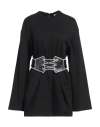 AREA AREA WOMAN MINI DRESS BLACK SIZE S RAYON, NYLON, ELASTANE