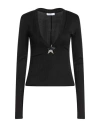 Area Woman Top Black Size M Viscose, Elastane
