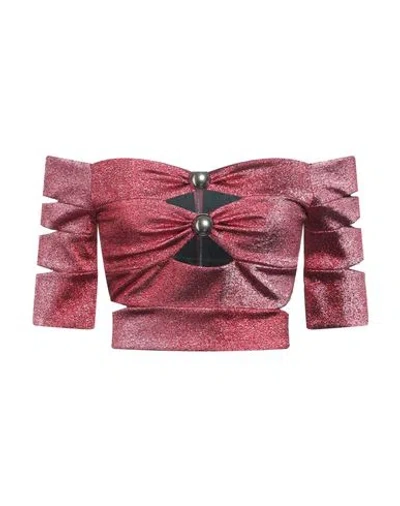 Area Woman Top Magenta Size L Polyamide, Polyester, Elastane