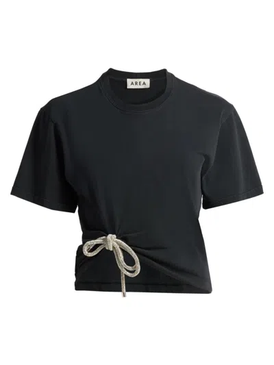 Area Crystal Knot Tee In Blue