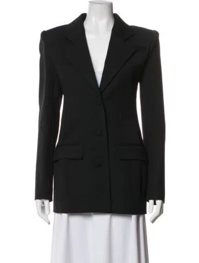Pre-owned Area Wool Blazer In Black