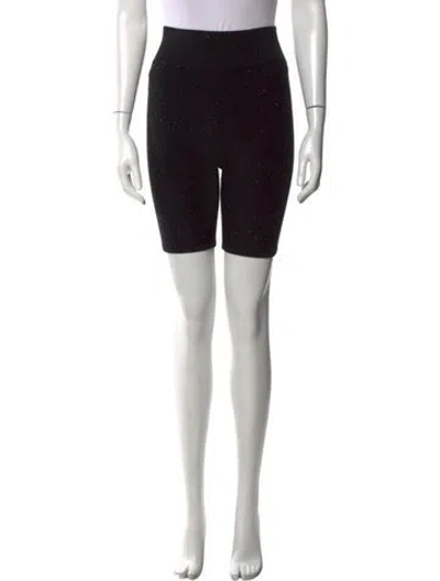 Pre-owned Area Wool Mini Shorts W/ Tags In Black