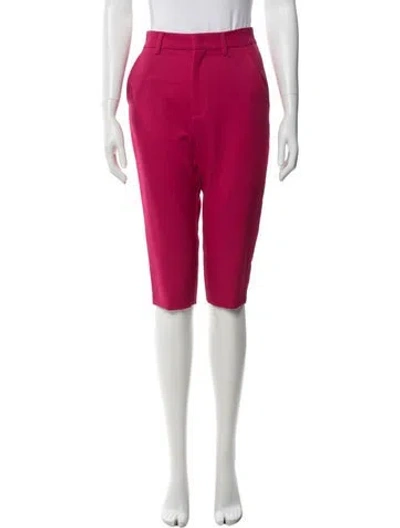 Pre-owned Area Wool Straight Leg Pants W/ Tags In Red
