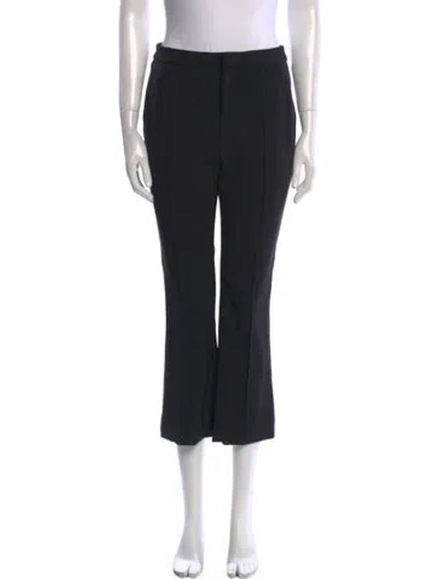 Pre-owned Area Wool Wide Leg Pants In Black