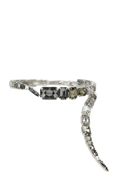 Area Wrap Choker Necklace In Metallic