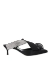 Area X Sergio Rossi Woman Pumps Black Size 11 Textile Fibers In Black