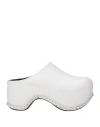 Area X Sergio Rossi Woman Mules & Clogs White Size 8 Leather