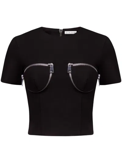 AREA ZIP-DETAIL T-SHIRT