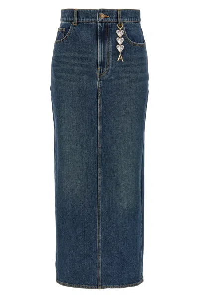 Area 'zip Slit Midi' Skirt