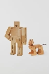 Areaware Cubebot & Milo Cubebot Wooden Set In Neutral At Urban Outfitters