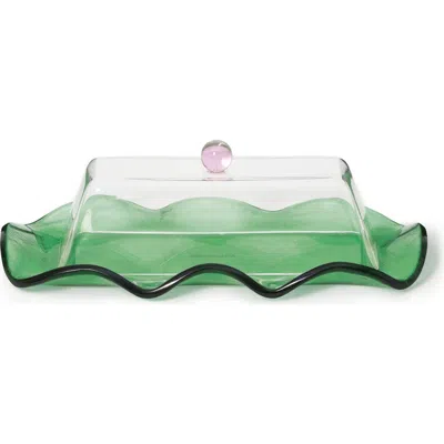 Areaware Everything Nice Butter Dish In Green