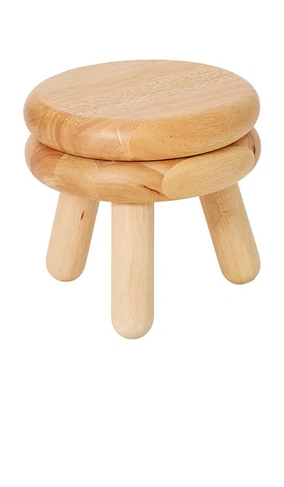 Areaware Short Pluma Stool In Neutral